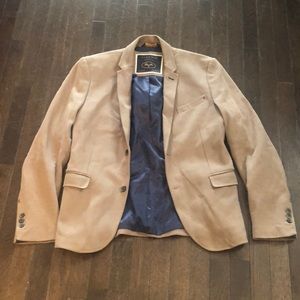 Zara Man Denim Couture Tan Camel Blazer